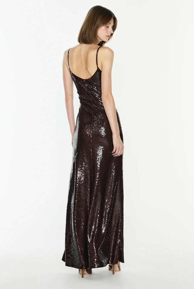 Manning Cartell Dream Maker Slip Maxi Dress Espresso Brown Size 6