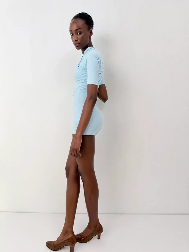Nuovo Drapée Dress Blue