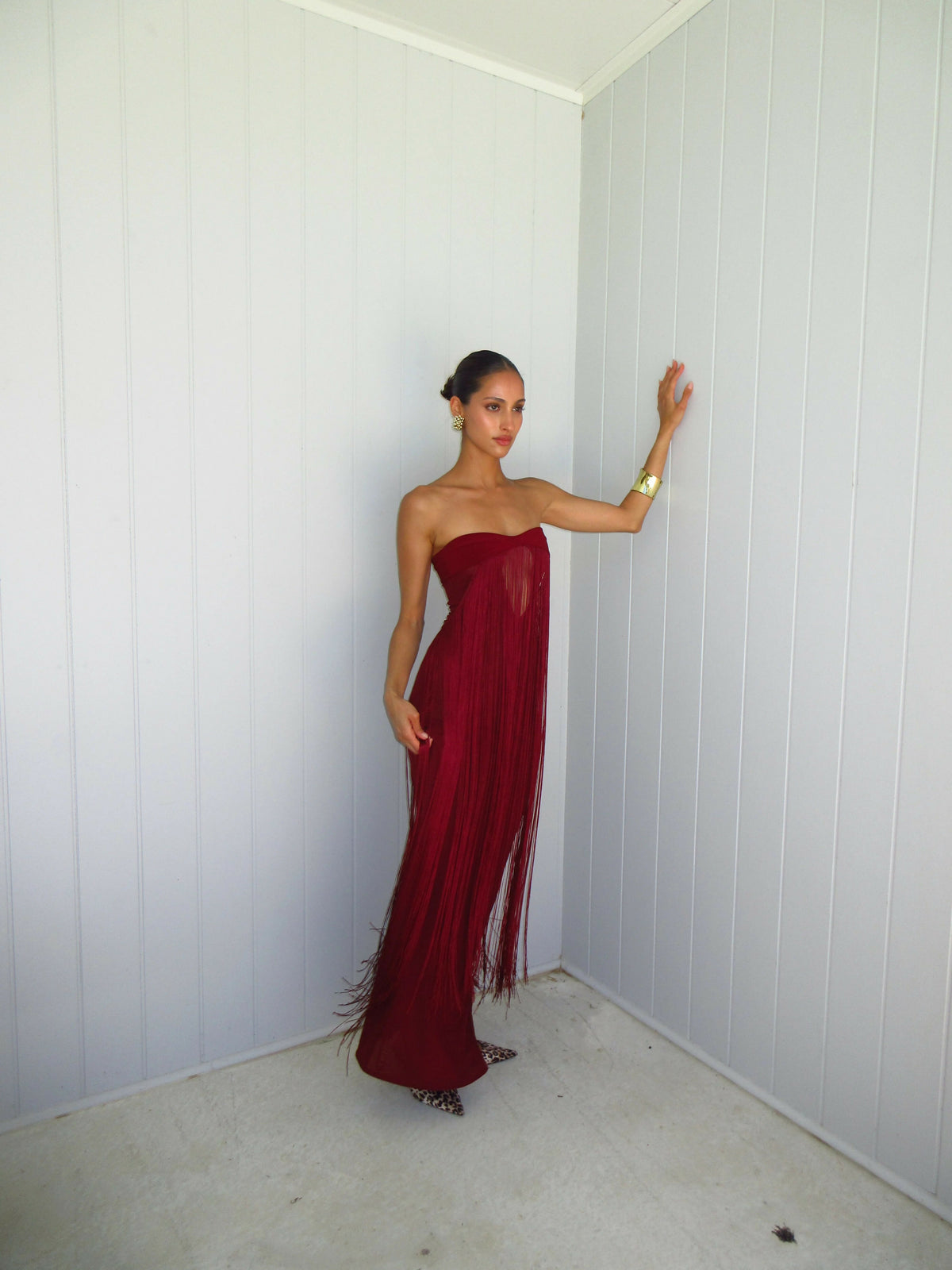 Deconduarte Venus Gown - Wine Size 10 – view 2