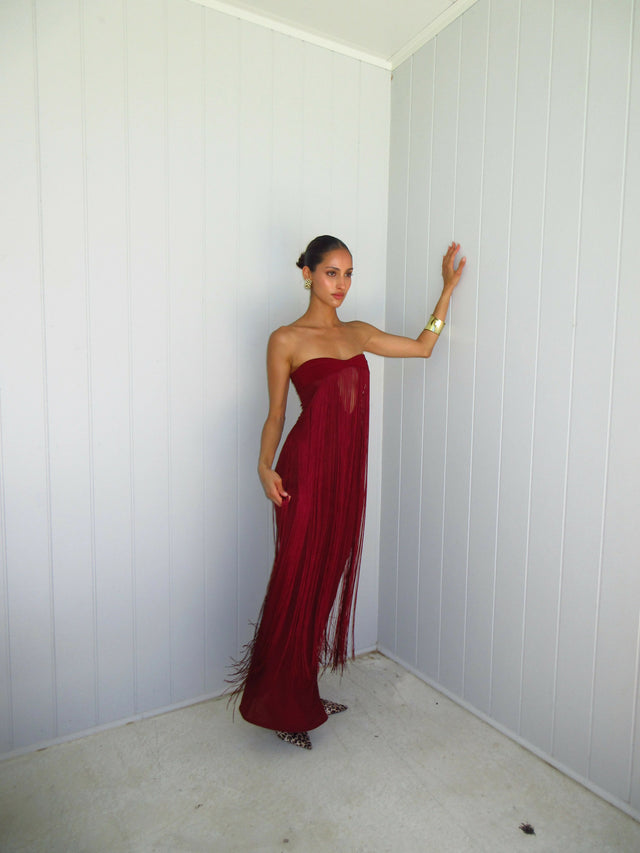 Deconduarte Venus Gown - Wine Size 10