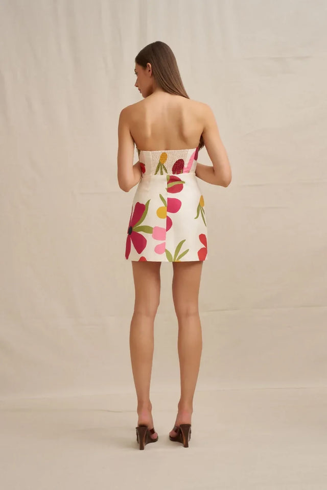By Johnny Tropicana Corset Mini Dress