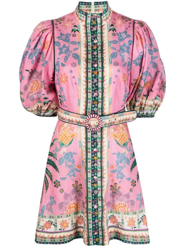 Zimmermann Ginger Buttoned Mini Dress