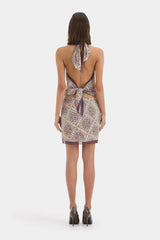 Sir the Label Mireli Halter Scarf Set Rose Parquet view 3