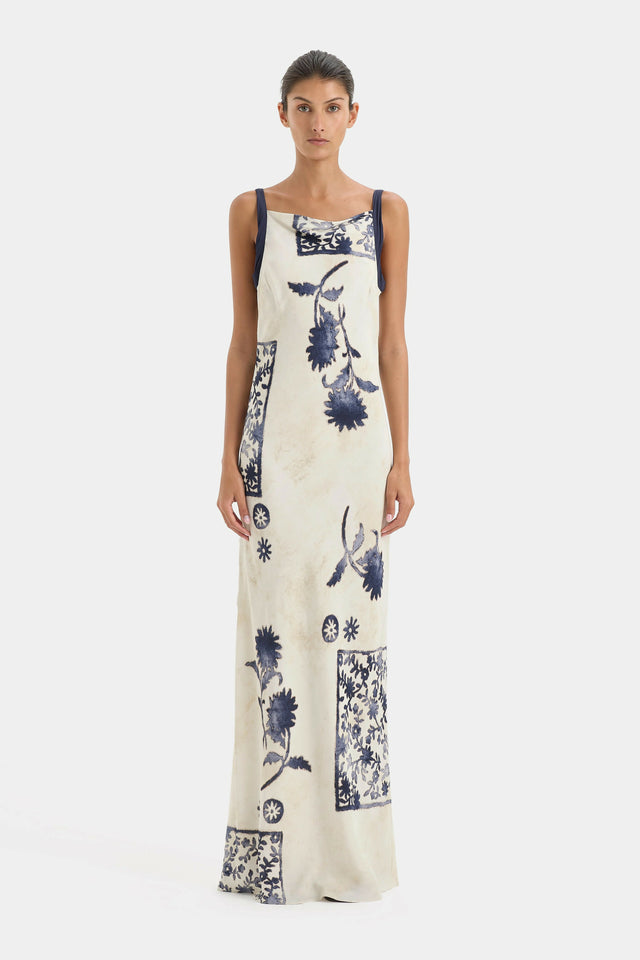 Sir the Label Phillipa Slip Dress in Eira Midnight