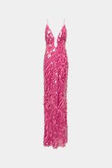 MISHA The Sapphire Sequin Dress - Fuchsia view 2