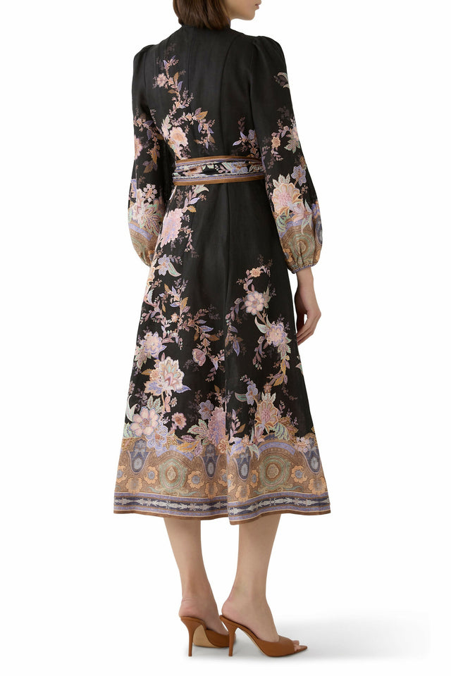 Zimmermann Luna Button Midi Dress