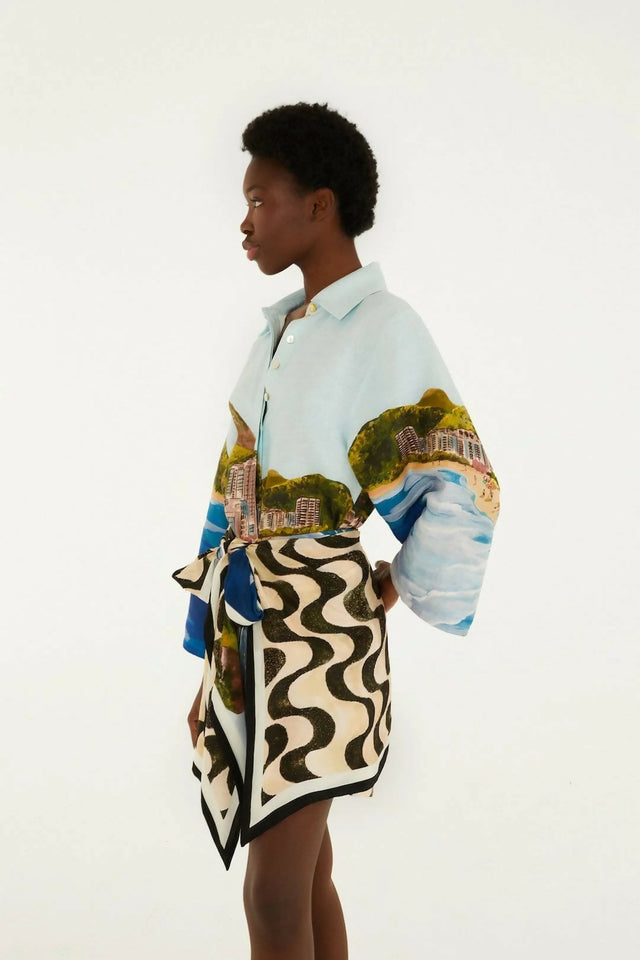 Farm Rio Copacabana Beach Long Sleeve Kimono