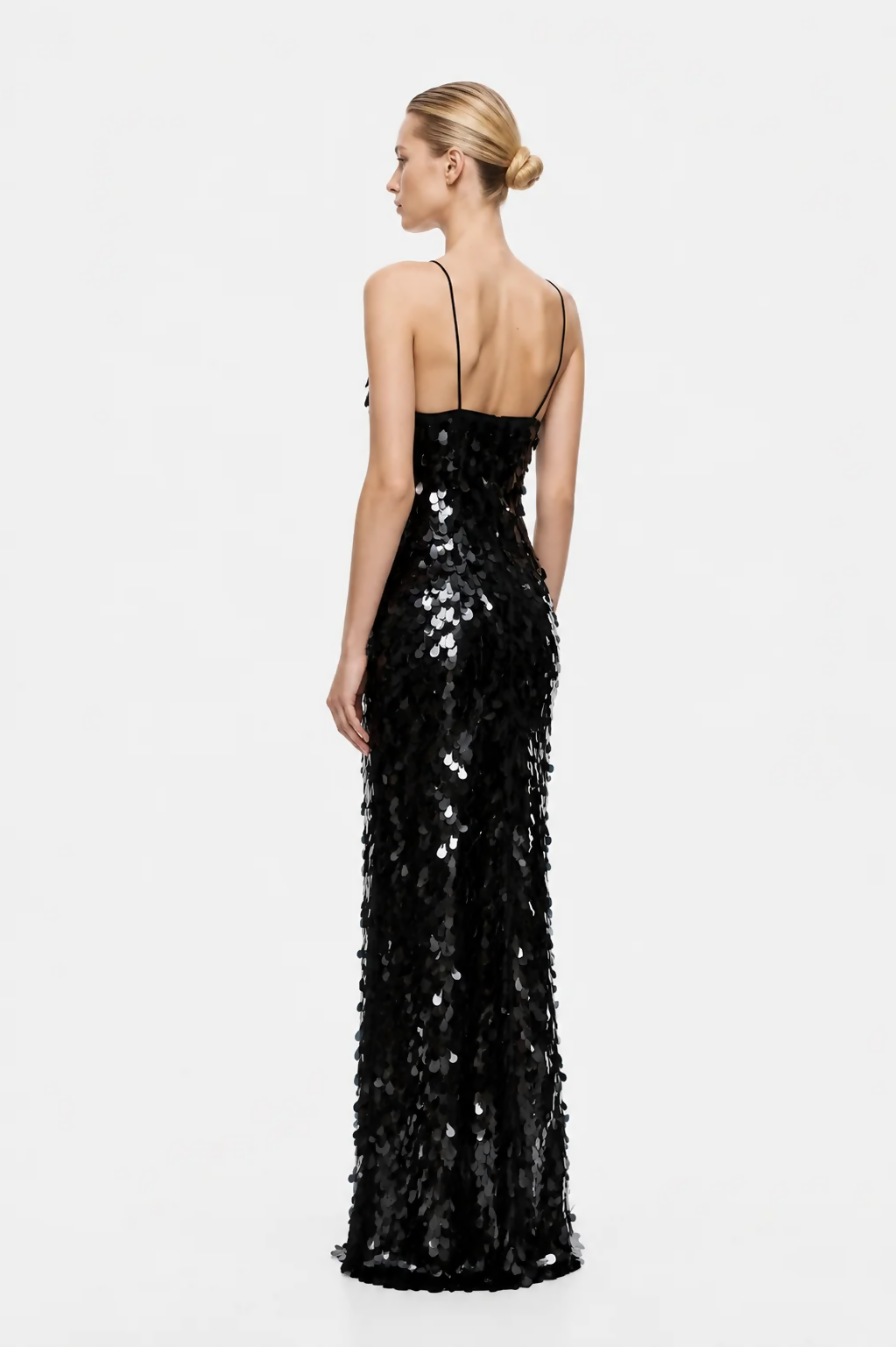 MISHA The Sapphire Sequin Dress Black – view 3