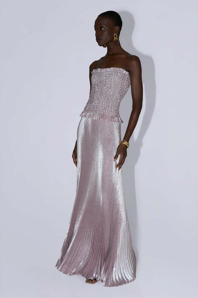 L'Idee Maya Gown Dusty Pink Shimmer Size 8,10