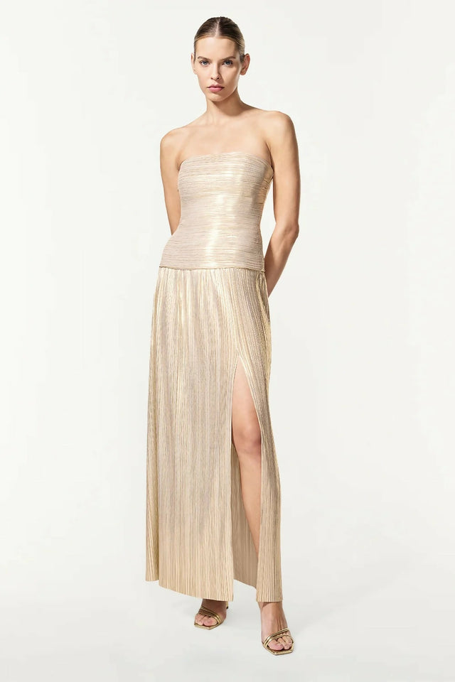 Manning Cartell Love and Lustre Dress Gold Size 8