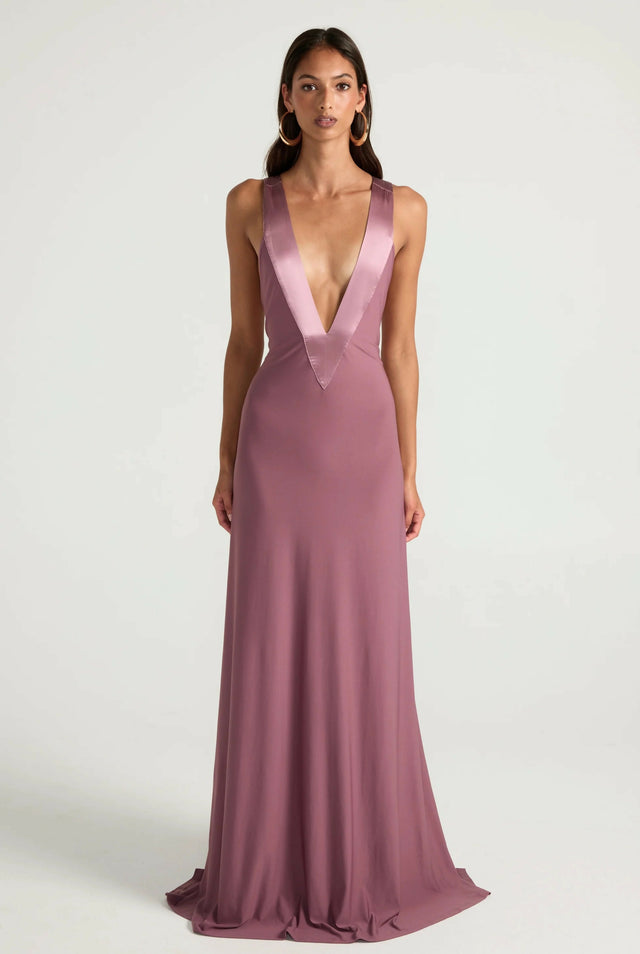 ANCE GRIA Rosa Gown in Mauve