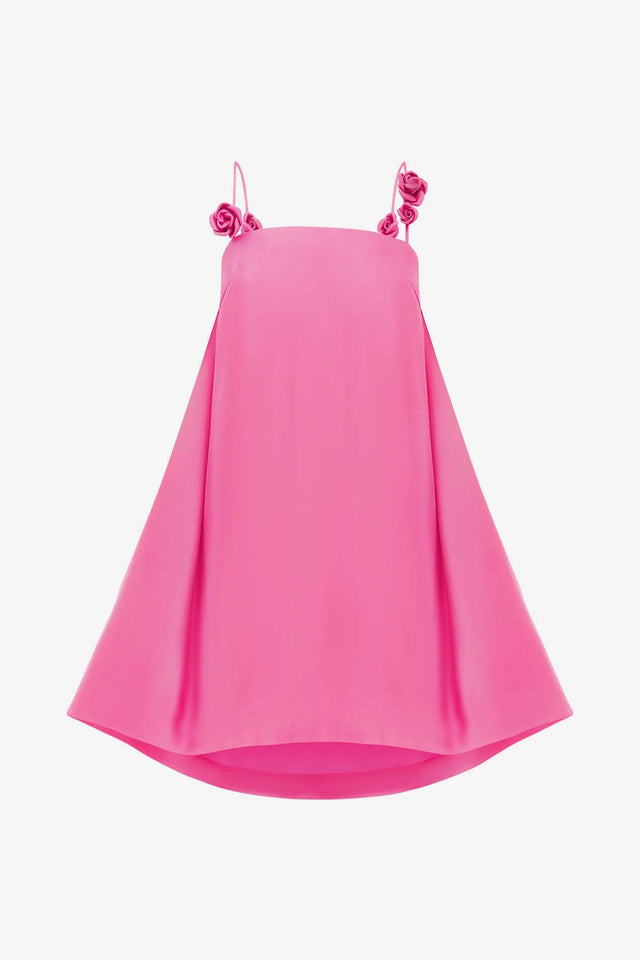 Leo Lin Fiona Rose Mini Dress - Pink