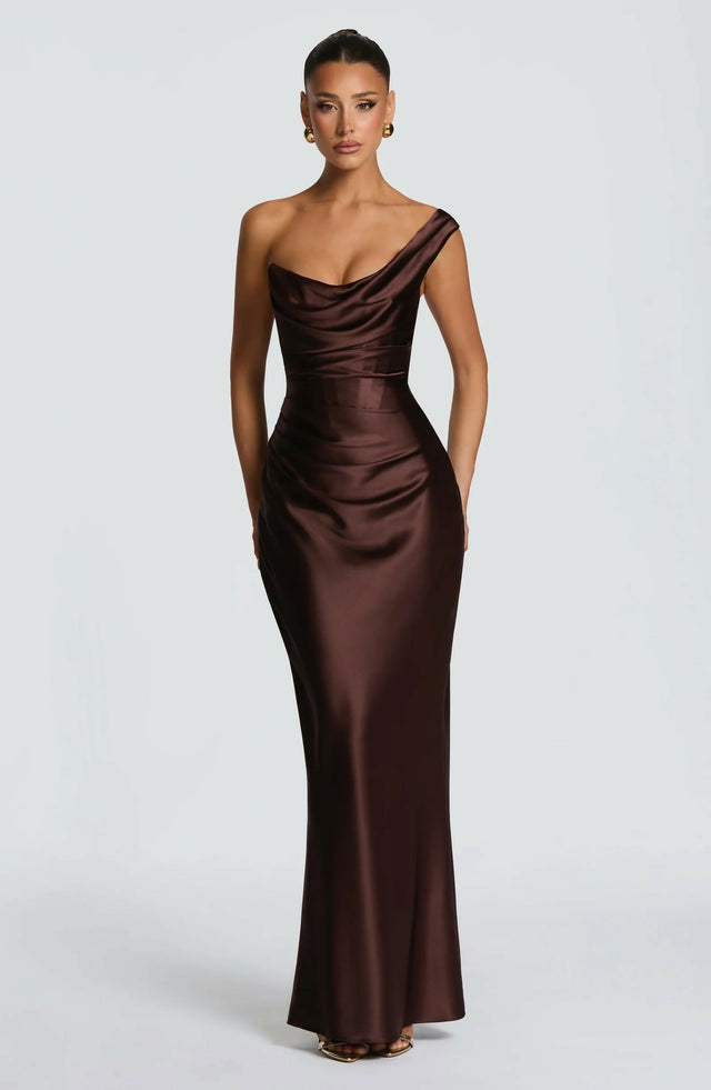 Babyboo Thalassa Maxi Dress - Plum Brown
