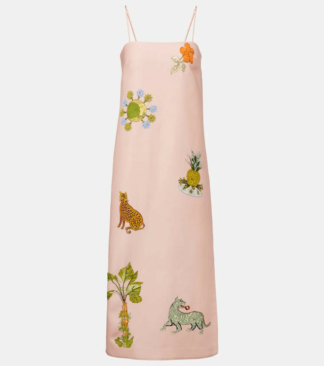 Alemais Exclusive Hazel Printed Maxi Dress Pink