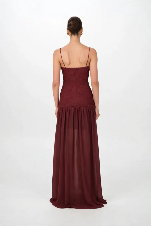 Jefre Sei Renata Dress in Wine