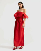 Aston Studio Primsrose Dress in Ruby view 3