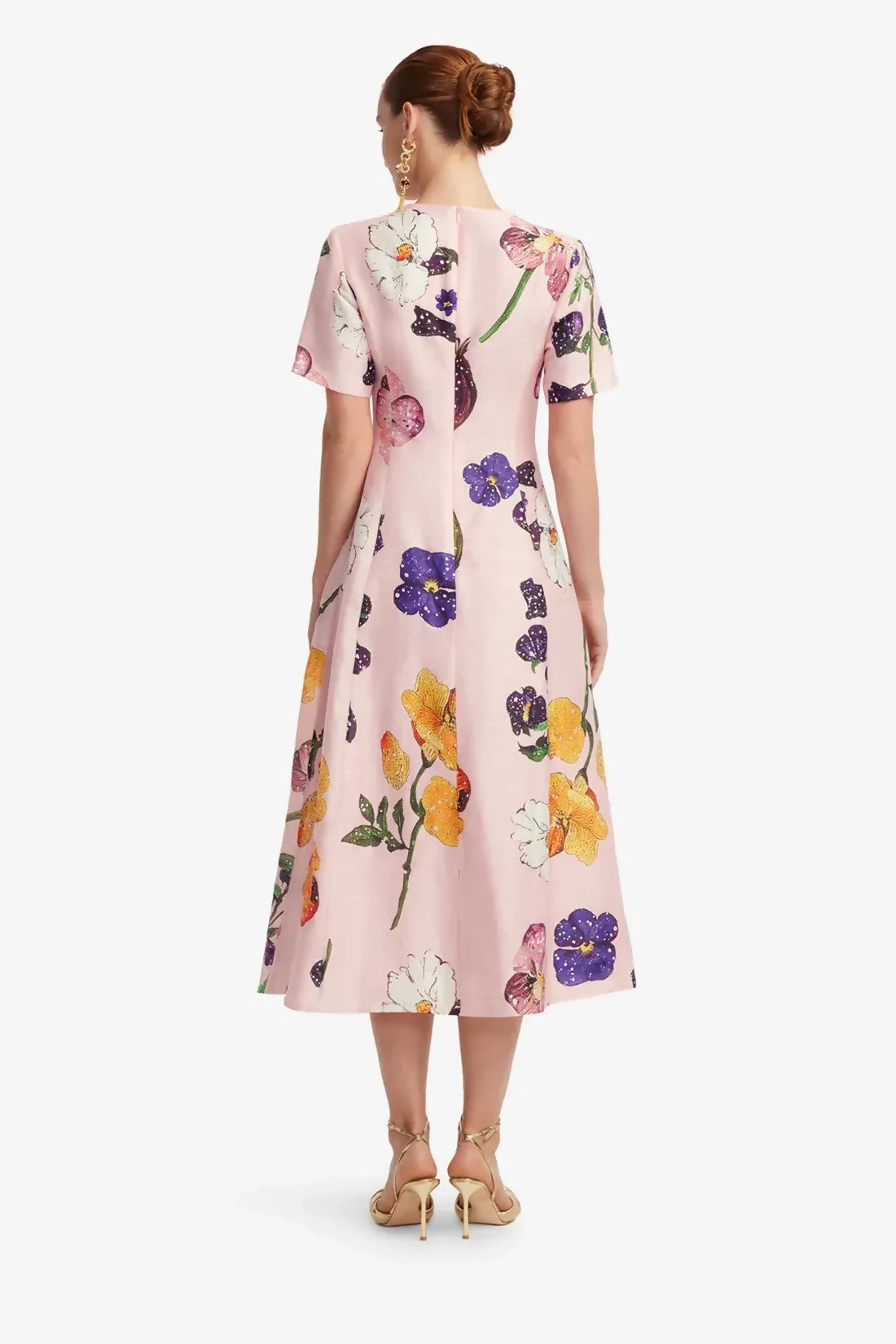 Leo Lin Caroline Short Sleeve Midi Dress - Wildbloom – view 3