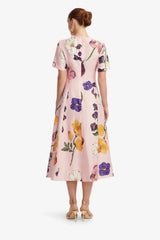 Leo Lin Caroline Short Sleeve Midi Dress - Wildbloom view 3