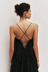 AJE Ophelia Lace Gown - Black view 3