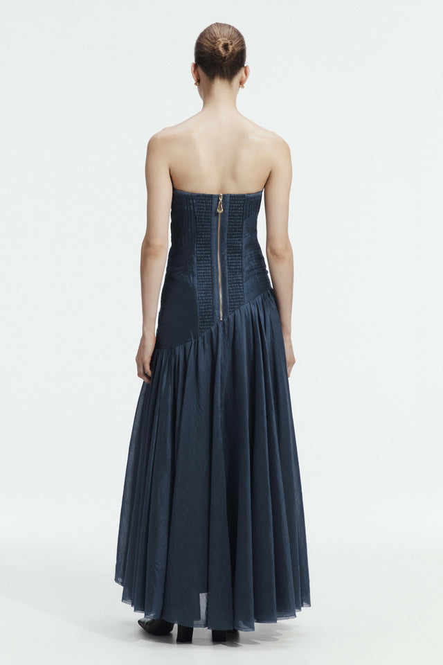 Aje Aquiline Gown Slate