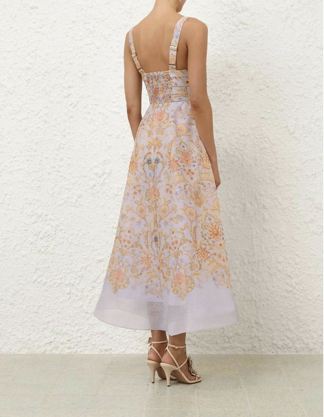 Valiant Draped Picnic Dress - size 1/AU10