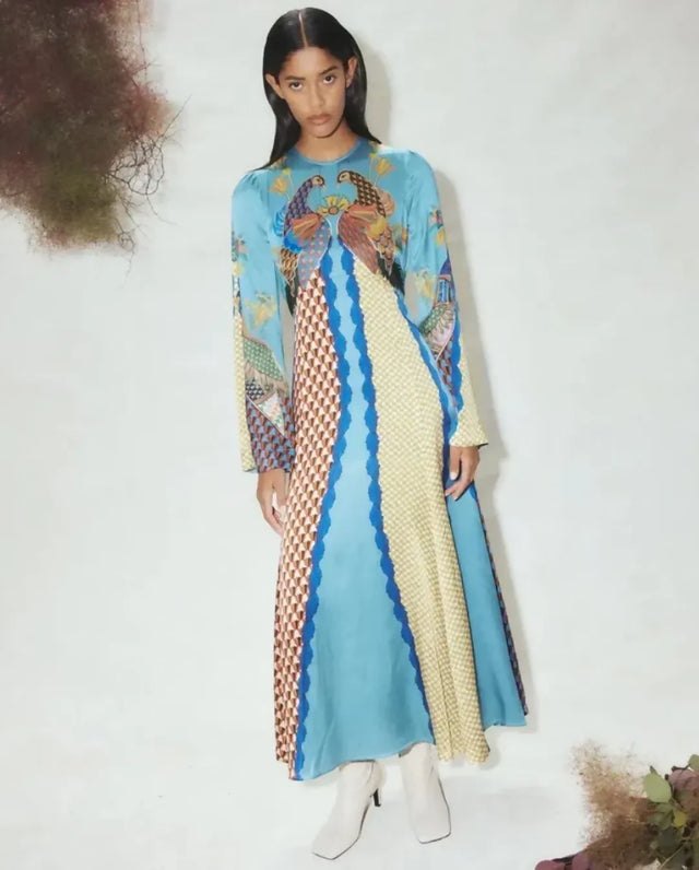 ALEMAIS Gilly Flare Sleeve Dress Multi