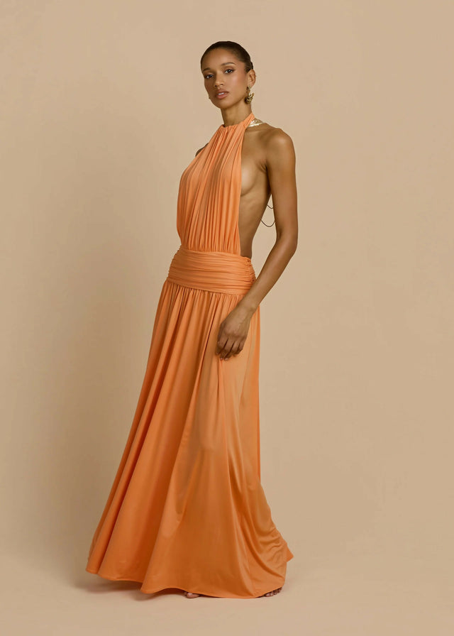 Arcina Ori Santina Dress Tangerine Size 8
