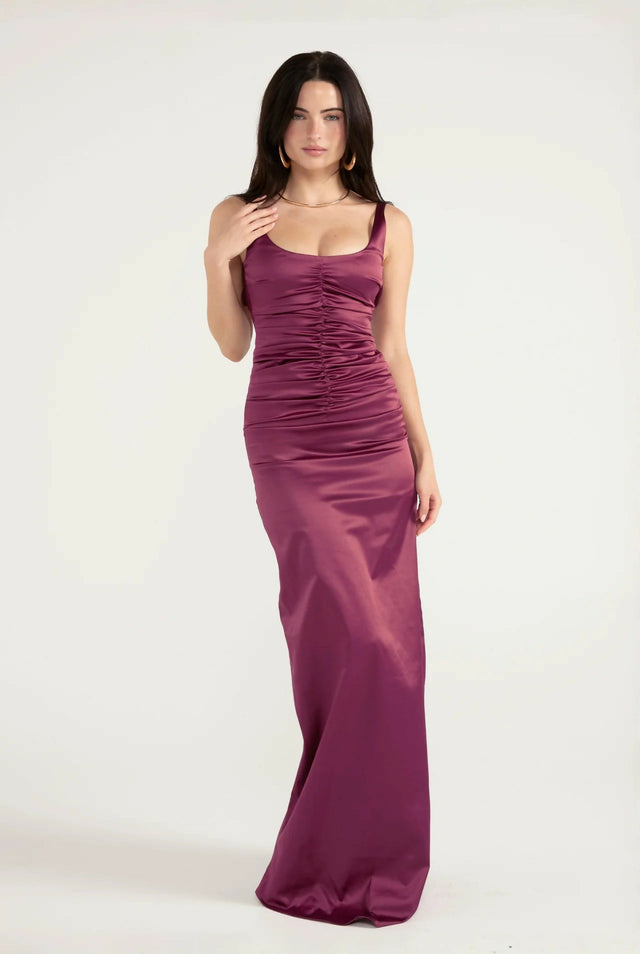 Ance Gria Atlein Gown Plum