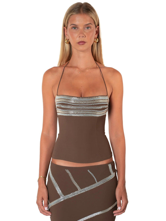 I Am Delilah Ines Corset & Ines Midi Skirt Mocha