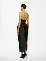 Effie Kats Lilia Dress Black - Strapless Midi view 3