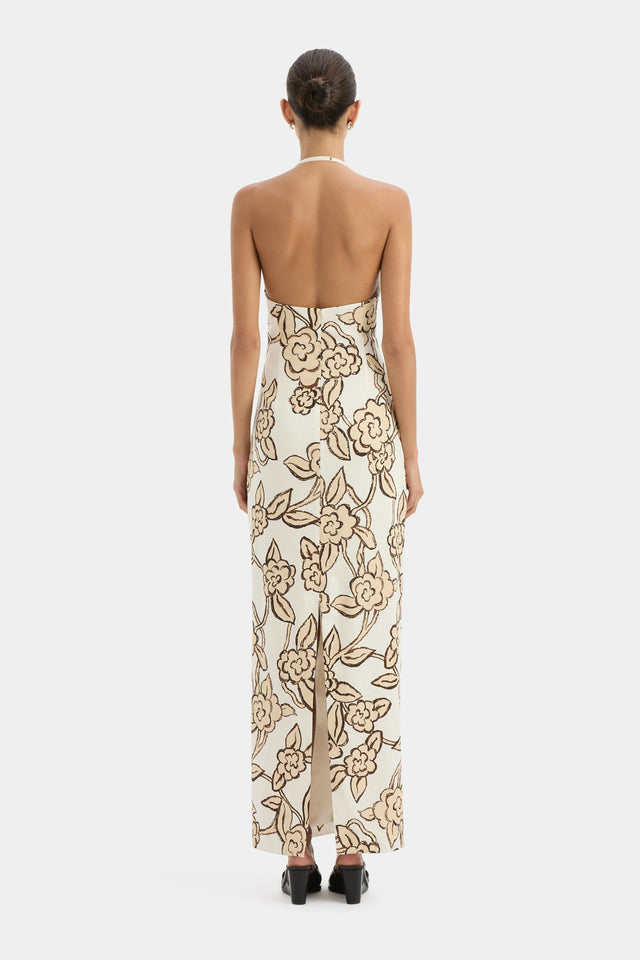 Sir Elodie Halter Neck Midi Dress
