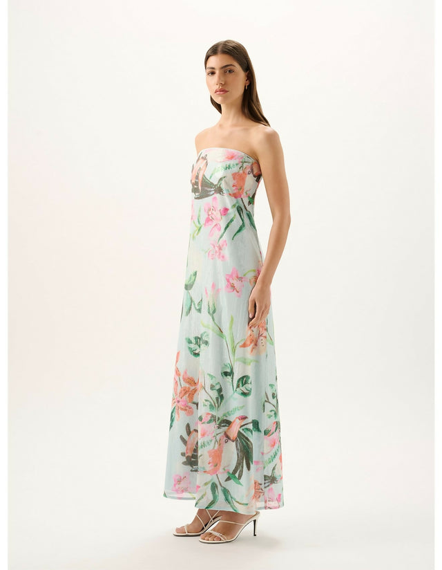 Roame Bianca Strapless Sequin Maxi Dress