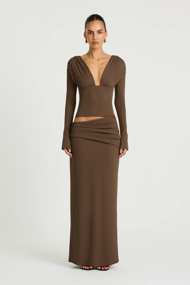 Benni Agnes Maxi Dress Chocolate