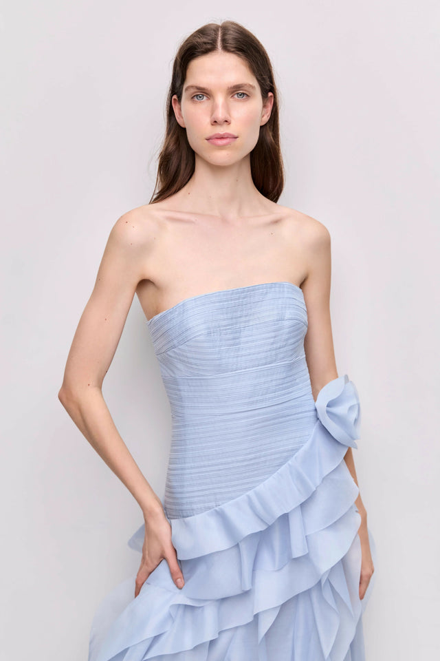 Aje Canyon Gown in Blue