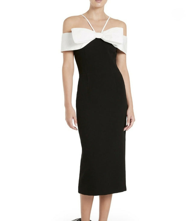 Rebecca Vallance Hepburn Midi Black White