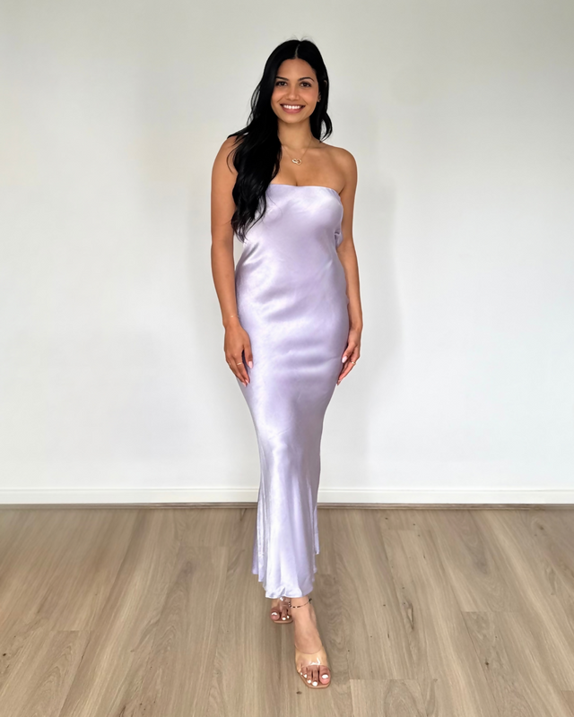 Bec and Bridge Moon Dance Strapless Dress Lilac