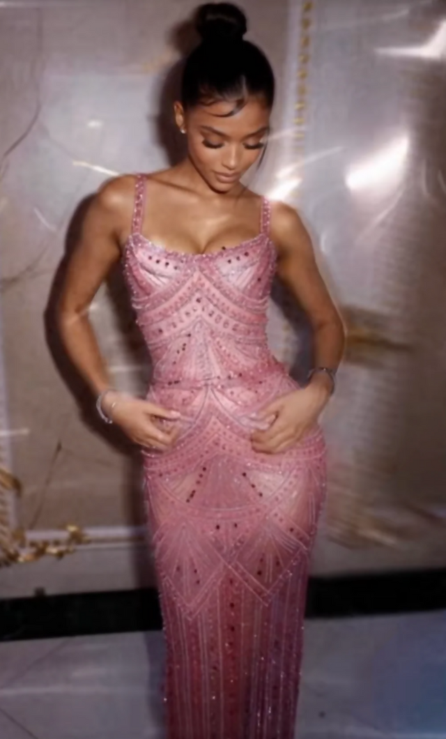 Albina Dyla Blush Gown