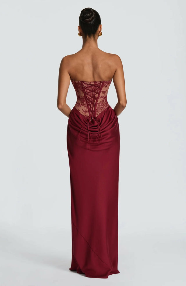 Babyboo Kathleen Maxi Dress Burgundy