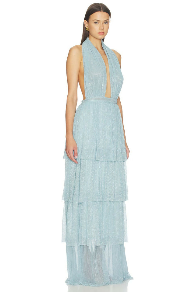 L'Idee Nammos Gown Arctic Moonlight Size 8 & 10