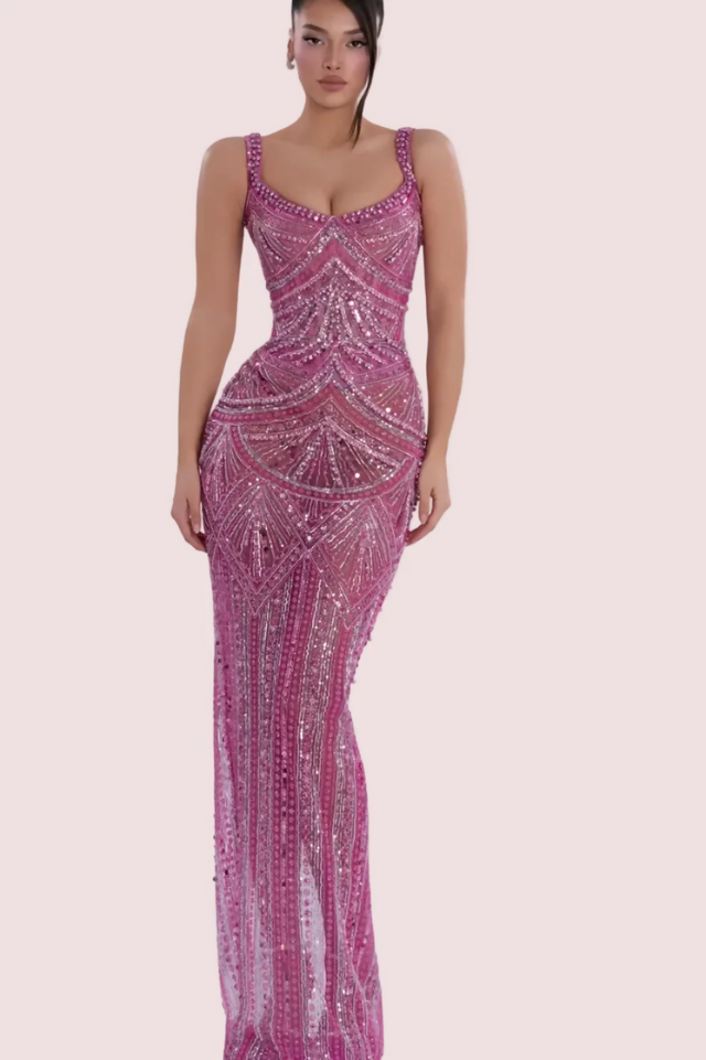 Albina Dyla Blush Gown