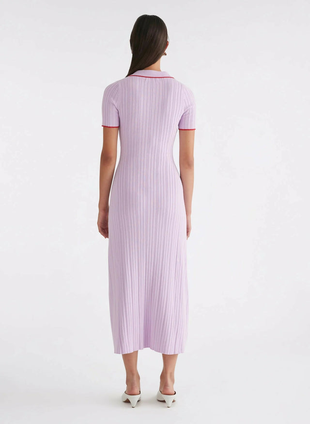 Anna Quan Laurel Penelope Midi Lilac Orchid Dress
