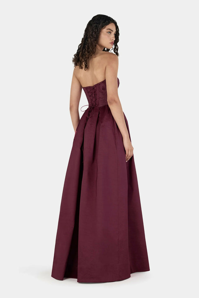 Hansen & Gretel Portia Maxi Dress - Mulberry