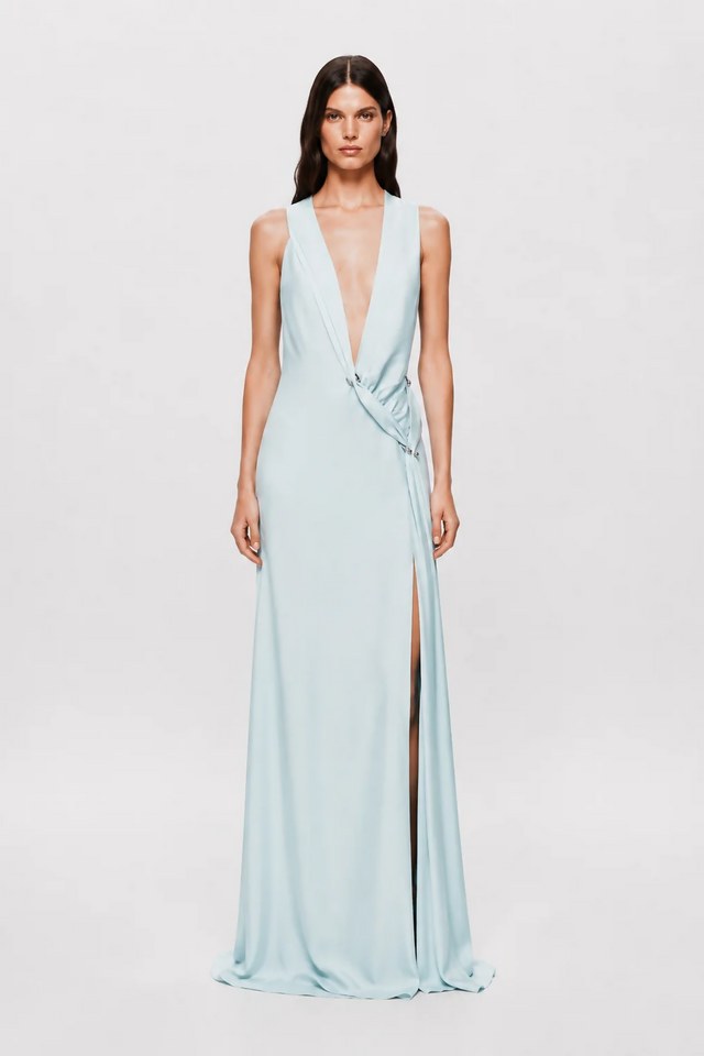 Misha Harlow Maxi Dress Ice Blue Size S / AU 8
