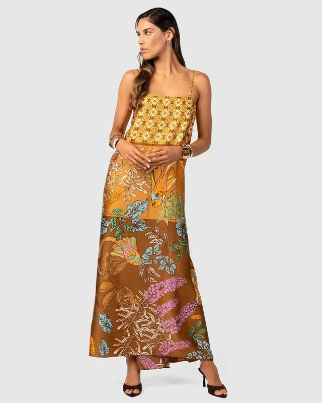 aje questa puff midi dress Aje Questa Puff Midi Dress