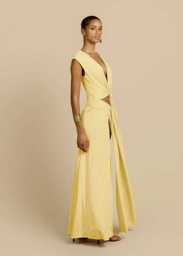 Arcina Ori Jade Dress in Lemon