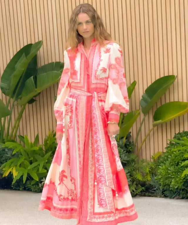 Kate Ford Clivia Covered Maxi Gown Multi