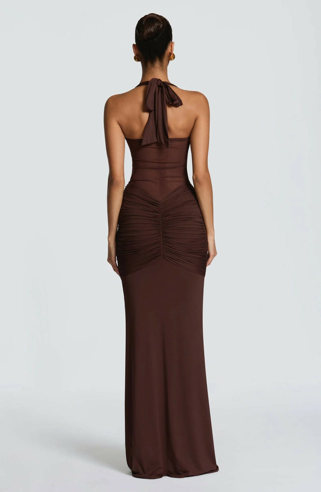 Babyboo Vixen Maxi Dress Plum Brown Size 6, 8, 10