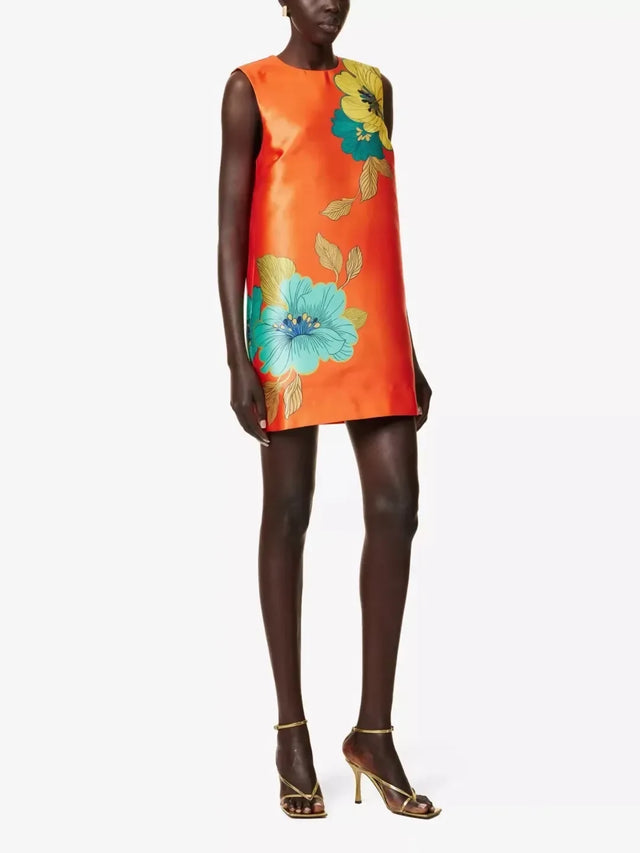 Alemais Piato Mini Dress Marigold Orange
