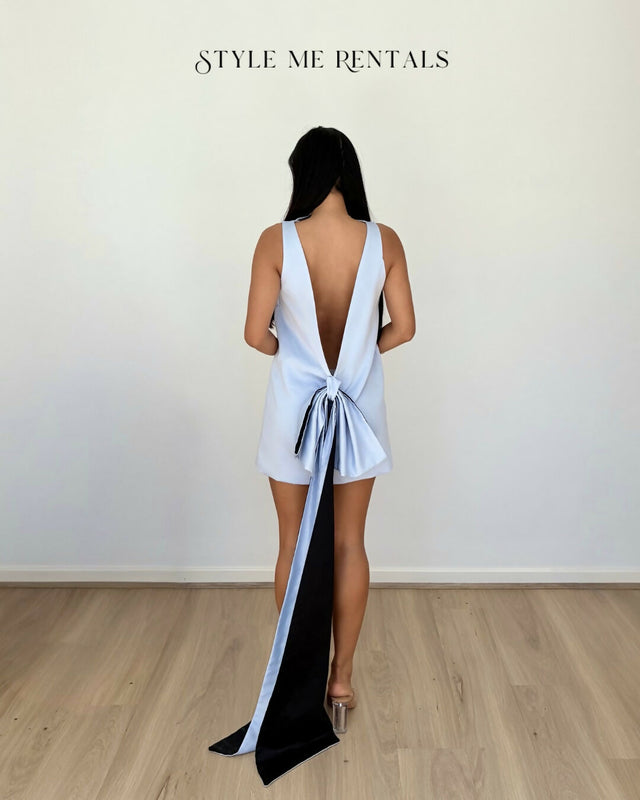 Effie Kats Nikola Mini Dress Ice Blue