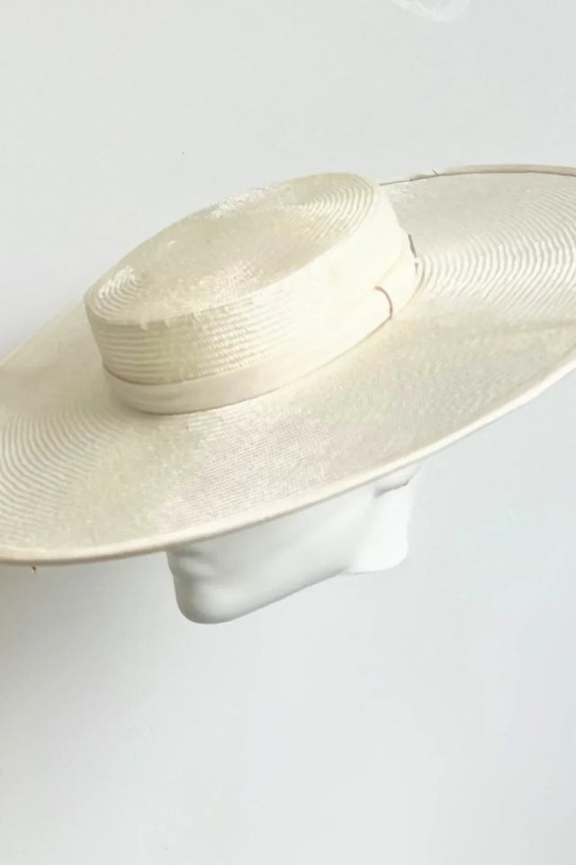 Stephanie Spencer Porter Boater - Off White